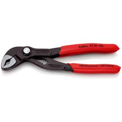 Knipex Cobra® Hightech-Wasserpumpenzange mit rutschhemmendem Kunststoff überzogen grau atramentiert 150 mm (SB-Karte/Blister) Nr. 87 01 150 SB