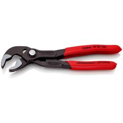 Knipex Cobra® Hightech-Wasserpumpenzange mit rutschhemmendem Kunststoff überzogen grau atramentiert 150 mm (SB-Karte/Blister) Nr. 87 01 150 SB