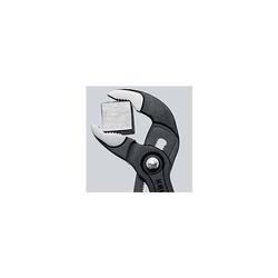 Knipex Cobra® Hightech-Wasserpumpenzange mit rutschhemmendem Kunststoff überzogen grau atramentiert 150 mm (SB-Karte/Blister) Nr. 87 01 150 SB