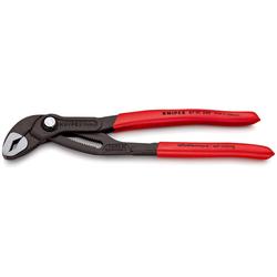 Knipex Cobra® Hightech-Wasserpumpenzange mit rutschhemmendem Kunststoff überzogen grau atramentiert 250 mm (SB-Karte/Blister) Nr. 87 01 250 SB