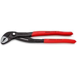 Knipex Cobra® Hightech-Wasserpumpenzange mit rutschhemmendem Kunststoff überzogen grau atramentiert 300 mm (SB-Karte/Blister) Nr. 87 01 300 SB