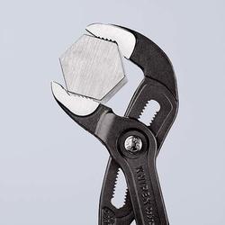 Knipex Cobra® Hightech-Wasserpumpenzange mit rutschhemmendem Kunststoff überzogen grau atramentiert 300 mm (SB-Karte/Blister) Nr. 87 01 300 SB