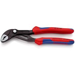 Knipex Cobra® Hightech-Wasserpumpenzange mit Mehrkomponenten-Hüllen grau atramentiert 180 mm (SB-Karte/Blister) Nr. 87 02 180 SB