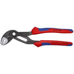 Knipex Cobra® Hightech-Wasserpumpenzange mit Mehrkomponenten-Hüllen grau atramentiert 180 mm Nr. 87 02 180