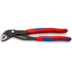 Knipex Cobra® Hightech-Wasserpumpenzange mit schlanken Mehrkomponenten-Hüllen grau atramentiert 250 mm (SB-Karte/Blister) Nr. 87 02 250 SB