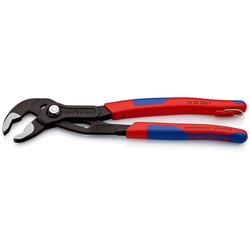 Knipex Cobra® Hightech-Wasserpumpenzange mit Mehrkomponenten-Hüllen, mit integrierter Befestigungsöse zum Anbringen einer Absturzsicherung grau atramentiert 250 mm Nr. 87 02 250 T