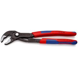 Knipex Cobra® Hightech-Wasserpumpenzange mit schlanken Mehrkomponenten-Hüllen grau atramentiert 250 mm Nr. 87 02 250