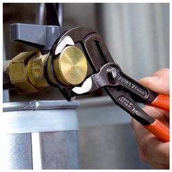 Knipex Cobra® Hightech-Wasserpumpenzange mit schlanken Mehrkomponenten-Hüllen grau atramentiert 250 mm Nr. 87 02 250
