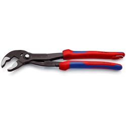 Knipex Cobra® Hightech-Wasserpumpenzange mit Mehrkomponenten-Hüllen, mit integrierter Befestigungsöse zum Anbringen einer Absturzsicherung grau atramentiert 300 mm Nr. 87 02 300 T