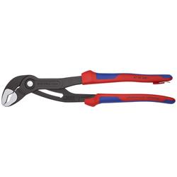 Knipex Cobra® Hightech-Wasserpumpenzange mit Mehrkomponenten-Hüllen, mit integrierter Befestigungsöse zum Anbringen einer Absturzsicherung grau atramentiert 300 mm Nr. 87 02 300 T