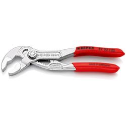 Knipex Cobra® Hightech-Wasserpumpenzange mit rutschhemmendem Kunststoff überzogen verchromt 125 mm Nr. 87 03 125