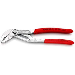 Knipex Cobra® Hightech-Wasserpumpenzange mit rutschhemmendem Kunststoff überzogen verchromt 180 mm Nr. 87 03 180