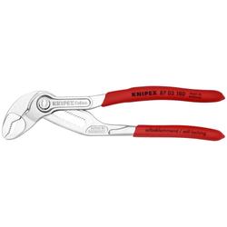 Knipex Cobra® Hightech-Wasserpumpenzange mit rutschhemmendem Kunststoff überzogen verchromt 180 mm Nr. 87 03 180