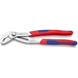 Knipex Cobra® Hightech-Wasserpumpenzange mit schlanken Mehrkomponenten-Hüllen verchromt 250 mm Nr. 87 05 250