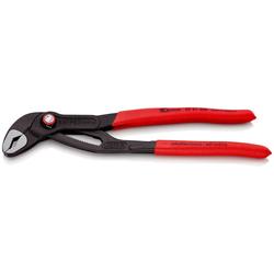 Knipex Cobra® QuickSet Hightech-Wasserpumpenzange mit rutschhemmendem Kunststoff überzogen grau atramentiert 250 mm Nr. 87 21 250