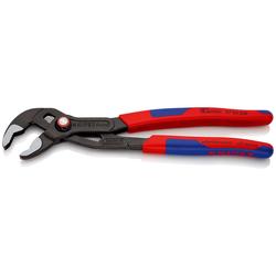 Knipex Cobra® QuickSet Hightech-Wasserpumpenzange mit schlanken Mehrkomponenten-Hüllen grau atramentiert 250 mm Nr. 87 22 250