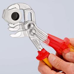 Knipex Cobra® VDE Hightech-Wasserpumpenzange, isoliert mit Mehrkomponenten-Hüllen, VDE-geprüft verchromt 250 mm (SB-Karte/Blister) Nr. 87 26 250 SB