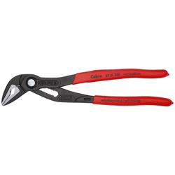 Knipex Cobra® ES Wasserpumpenzange extra-schlank mit rutschhemmendem Kunststoff überzogen grau atramentiert 250 mm (SB-Karte/Blister) Nr. 87 51 250 SB