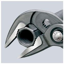 Knipex Cobra® ES Wasserpumpenzange extra-schlank mit rutschhemmendem Kunststoff überzogen grau atramentiert 250 mm (SB-Karte/Blister) Nr. 87 51 250 SB