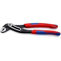 Knipex Alligator® Wasserpumpenzange mit schlanken Mehrkomponenten-Hüllen, mit integrierter Befestigungsöse zum Anbringen einer Absturzsicherung schwarz atramentiert 250 mm (SB-Karte/Blister) Nr. 88 02 250 T BK