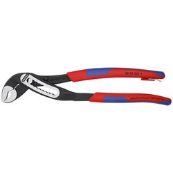 Knipex Alligator® Wasserpumpenzange mit schlanken Mehrkomponenten-Hüllen, mit integrierter Befestigungsöse zum Anbringen einer Absturzsicherung schwarz atramentiert 250 mm (SB-Karte/Blister) Nr. 88 02 250 T BK