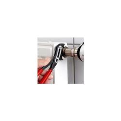Knipex Alligator® Wasserpumpenzange mit Mehrkomponenten-Hüllen, mit integrierter Befestigungsöse zum Anbringen einer Absturzsicherung schwarz atramentiert 300 mm (SB-Karte/Blister) Nr. 88 02 300 T BK