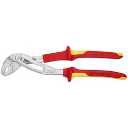 Knipex Alligator® Wasserpumpenzange isoliert mit Mehrkomponenten-Hüllen, VDE-geprüft verchromt 250 mm (SB-Karte/Blister) Nr. 88 06 250 SB