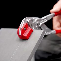 Knipex Fliesenbrechzange mit Kunststoff überzogen verchromt 250 mm (SB-Karte/Blister) Nr. 91 13 250 SB
