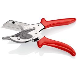 Knipex Gehrungsschere für Kunststoff- und Gummiprofile mit Kunststoff-Hüllen verchromt 215 mm Nr. 94 35 215