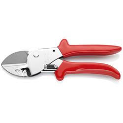 Knipex Amboss-Schere mit Kunststoff-Hüllen verchromt 200 mm Nr. 94 55 200