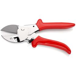 Knipex Amboss-Schere mit Kunststoff-Hüllen verchromt 200 mm Nr. 94 55 200