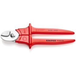 Knipex Kabelschere Griffe mit Kunststoff umspritzt isoliert, VDE-geprüft 230 mm Nr. 95 06 230