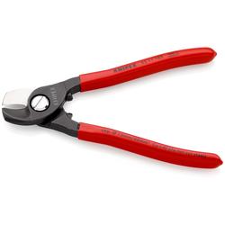 Knipex Kabelschere mit Kunststoff überzogen brüniert 165 mm (SB-Karte/Blister) Nr. 95 11 165 SB