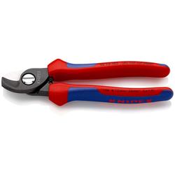 Knipex Kabelschere mit Mehrkomponenten-Hüllen brüniert 165 mm (SB-Karte/Blister) Nr. 95 12 165 SB