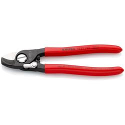 Knipex Kabelschere mit Öffnungsfeder mit Kunststoff überzogen brüniert 165 mm (SB-Karte/Blister) Nr. 95 21 165 SB