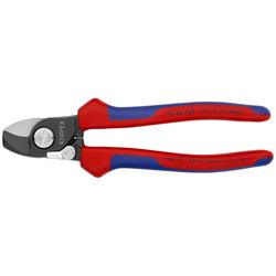 Knipex Kabelschere mit Öffnungsfeder mit Mehrkomponenten-Hüllen brüniert 165 mm Nr. 95 22 165