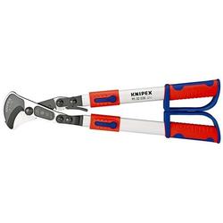 Knipex Kabelschere (Ratschenprinzip) mit Teleskopschenkeln mit Mehrkomponenten-Hüllen 570 mm Nr. 95 32 038