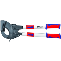 Knipex Kabelschneider (Ratschenprinzip) mit Teleskopschenkeln mit Mehrkomponenten-Hüllen 630 mm Nr. 95 32 060