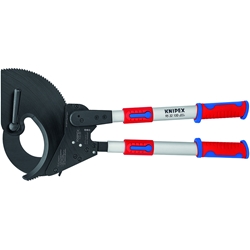 Knipex Kabelschneider (Ratschenprinzip) mit Teleskopschenkeln mit Mehrkomponenten-Hüllen 680 mm Nr. 95 32 100