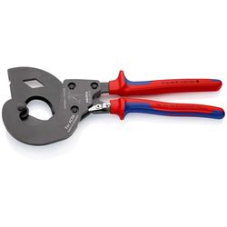 Knipex ACSR Freileitungsschneider (Ratschenprinzip) für Freileitungsseile mit Stahlkern mit Mehrkomponenten-Hüllen brüniert 340 mm (SB-Karte/Blister) Nr. 95 32 340 SR