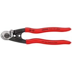 Knipex Drahtseilschere geschmiedet mit Kunststoff überzogen 190 mm Nr. 95 61 190