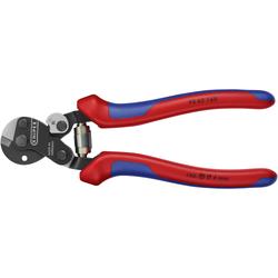 Knipex Drahtseilschere auch für hochfeste Drahtseile mit Mehrkomponenten-Hüllen brüniert 160 mm Nr. 95 62 160