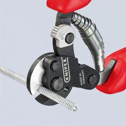Knipex Drahtseilschere auch für hochfeste Drahtseile mit Mehrkomponenten-Hüllen brüniert 160 mm Nr. 95 62 160