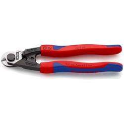 Knipex Drahtseilschere geschmiedet mit Mehrkomponenten-Hüllen 190 mm (SB-Karte/Blister) Nr. 95 62 190 SB