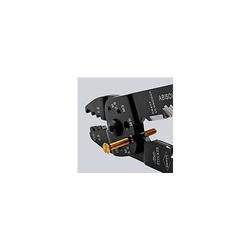 Knipex Crimpzange mit Mehrkomponenten-Hüllen schwarz lackiert 230 mm (SB-Karte/Blister) Nr. 97 21 215 B SB