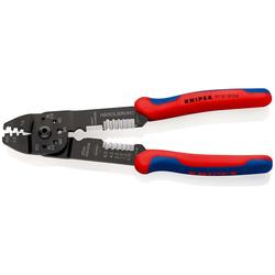 Knipex Crimpzange mit Mehrkomponenten-Hüllen schwarz lackiert 230 mm Nr. 97 21 215 B
