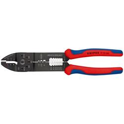Knipex Crimpzange mit Mehrkomponenten-Hüllen schwarz lackiert 240 mm Nr. 97 22 240