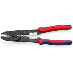 Knipex Crimpzange mit Mehrkomponenten-Hüllen schwarz lackiert 240 mm (SB-Karte/Blister) Nr. 97 32 240 SB