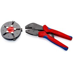 Knipex MultiCrimp® Crimpzange mit Wechselmagazin mit Mehrkomponenten-Hüllen brüniert 250 mm Nr. 97 33 01