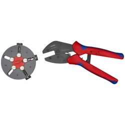 Knipex MultiCrimp® Crimpzange mit Wechselmagazin mit Mehrkomponenten-Hüllen brüniert 250 mm Nr. 97 33 01